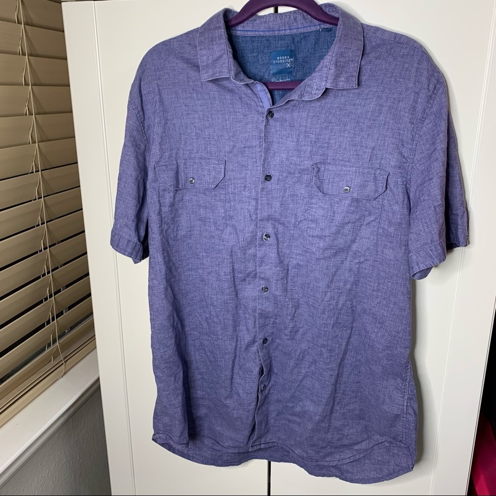 Essex Crossing Chambray Looking Button Down Shirt